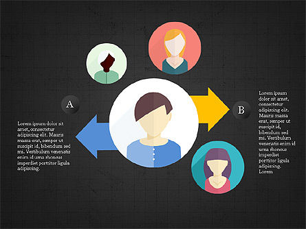 People and Process Diagrams, Slide 9, 03858, Stage Diagrams — PoweredTemplate.com