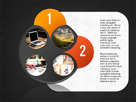 写真とステージの形状, スライド 10, 03861, 段階図 — PoweredTemplate.com