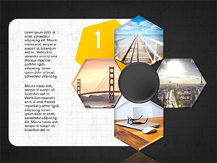 Formas fotos e estágios, Deslizar 13, 03861, Diagramas de Etapas — PoweredTemplate.com