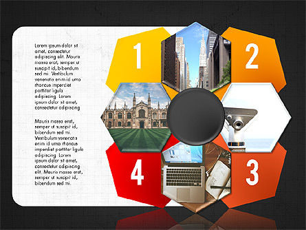 Fotos y Etapas de las Formas, Diapositiva 16, 03861, Diagramas de la etapa — PoweredTemplate.com