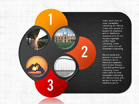 Fotos y Etapas de las Formas, Diapositiva 3, 03861, Diagramas de la etapa — PoweredTemplate.com