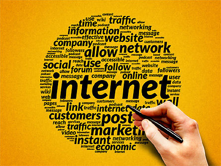 Internetbezogene Wortwolken, Folie 12, 03862, Business Modelle — PoweredTemplate.com