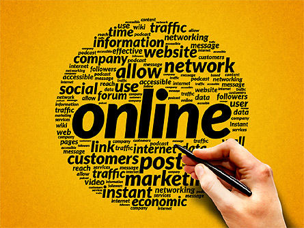 Nubes de palabras relacionadas con Internet, Diapositiva 13, 03862, Modelos de negocios — PoweredTemplate.com