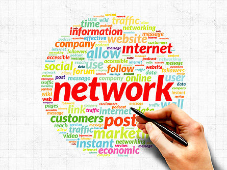Nuvens de palavras relacionadas com a Internet, Deslizar 2, 03862, Modelos de Negócio — PoweredTemplate.com