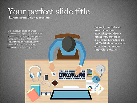 Concept de présentation illustratif, Diapositive 11, 03868, Modèles de présentations — PoweredTemplate.com