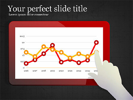 データ駆動型のダイヤグラムとチャートのタッチパッド, スライド 10, 03873, データベースの図＆グラフ — PoweredTemplate.com