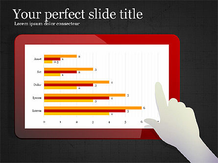 Data Driven Diagram Dan Grafik Pada Touchpad, Slide 12, 03873, Bagan dan Diagram berdasarkan Data — PoweredTemplate.com