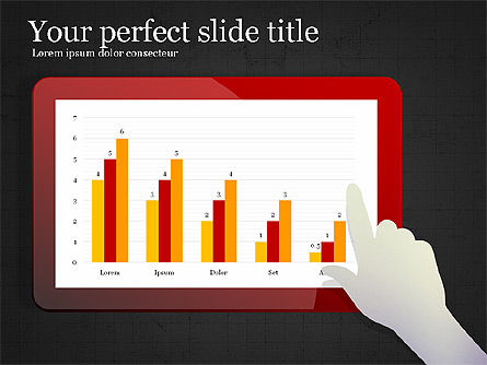 Data Driven Diagram Dan Grafik Pada Touchpad, Slide 14, 03873, Bagan dan Diagram berdasarkan Data — PoweredTemplate.com