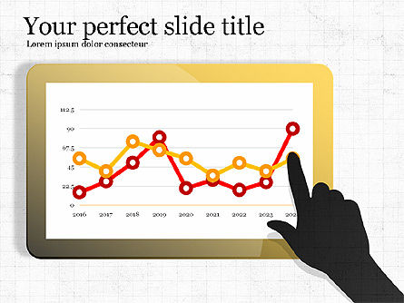 Data Driven Diagram Dan Grafik Pada Touchpad, Slide 2, 03873, Bagan dan Diagram berdasarkan Data — PoweredTemplate.com