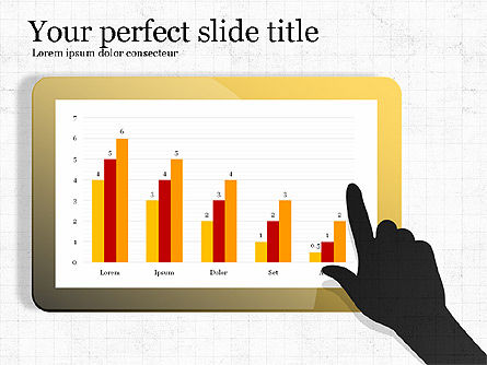 Data Driven Diagram Dan Grafik Pada Touchpad, Slide 6, 03873, Bagan dan Diagram berdasarkan Data — PoweredTemplate.com
