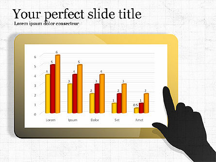 Data Driven Diagram Dan Grafik Pada Touchpad, Slide 8, 03873, Bagan dan Diagram berdasarkan Data — PoweredTemplate.com