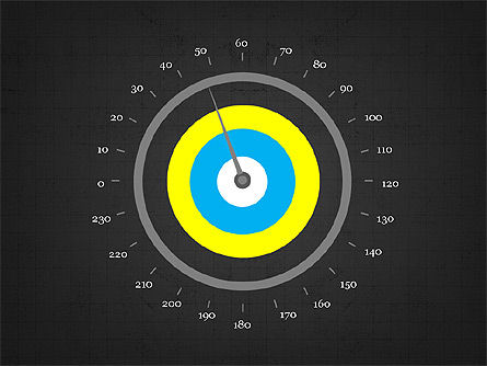 Diagrama del calibrador de empanada, Diapositiva 9, 03874, Gráficos circulares — PoweredTemplate.com