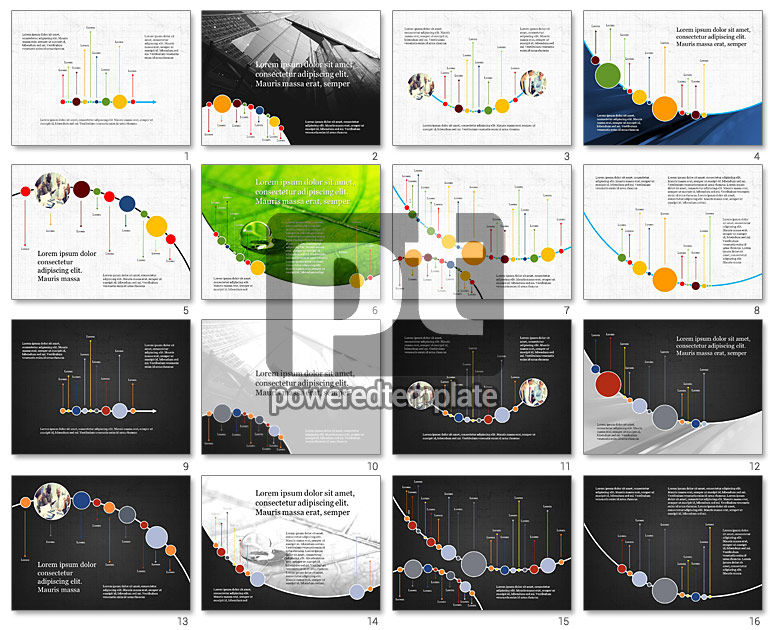 Template Presentasi Garis Waktu