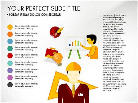 Plantilla ilustrativa de la presentación del proyecto, Diapositiva 8, 03884, Plantillas de presentación — PoweredTemplate.com