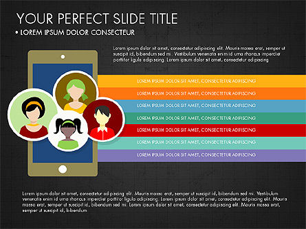 Modello di presentazione del progetto illustrativa, Slide 9, 03884, Modelli Presentazione — PoweredTemplate.com