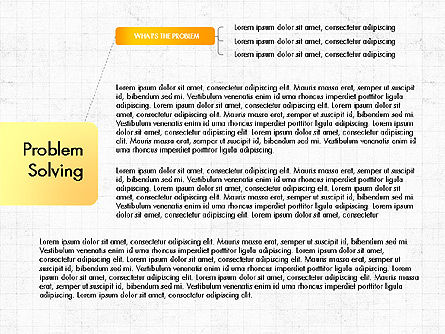 Modèle de présentation des étapes de résolution de problèmes, Modele PowerPoint, 03888, Schémas d'étapes — PoweredTemplate.com