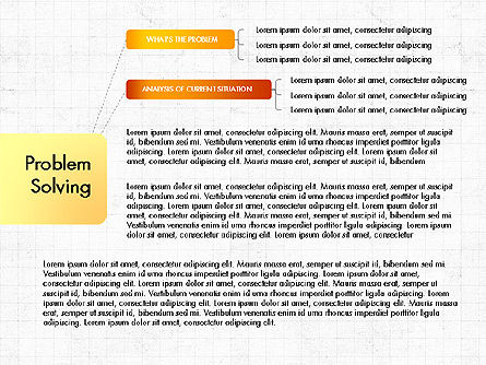 Modèle de présentation des étapes de résolution de problèmes, Diapositive 2, 03888, Schémas d'étapes — PoweredTemplate.com