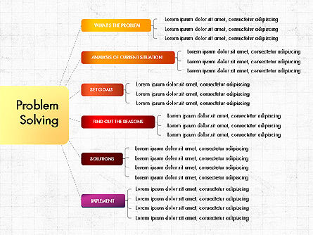 Problem Solving Stages Presentation Template, Slide 6, 03888, Stage Diagrams — PoweredTemplate.com