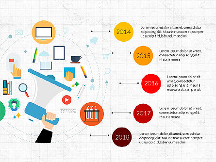 Wissenschaft und Marketing Präsentation Konzept, PowerPoint-Vorlage, 03893, Präsentationsvorlagen — PoweredTemplate.com