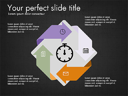 Presentación del negocio con formas planas del diseño, Diapositiva 13, 03897, Formas — PoweredTemplate.com