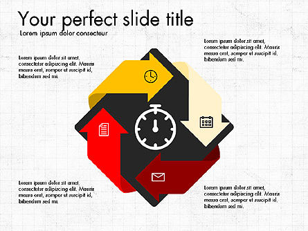 Presentazione di affari con forme design piatto, Slide 5, 03897, Forme — PoweredTemplate.com