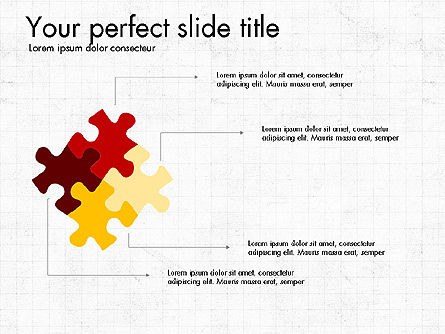 Presentación del negocio con formas planas del diseño, Diapositiva 6, 03897, Formas — PoweredTemplate.com