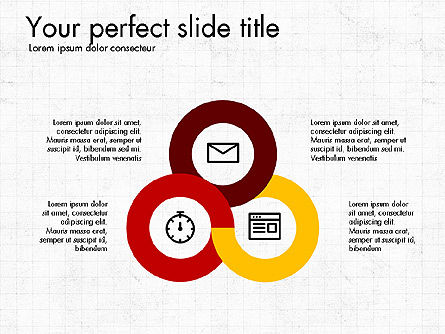 Presentazione di affari con forme design piatto, Slide 8, 03897, Forme — PoweredTemplate.com
