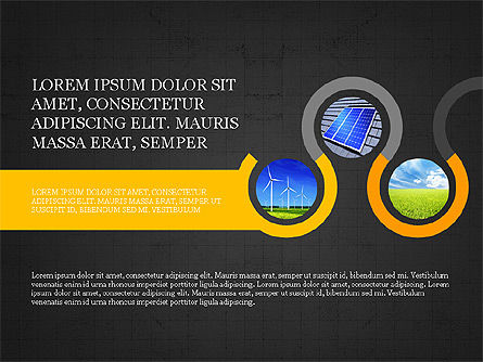 Concept de présentation du flux de processus écologique, Diapositive 10, 03899, Schémas de procédés — PoweredTemplate.com