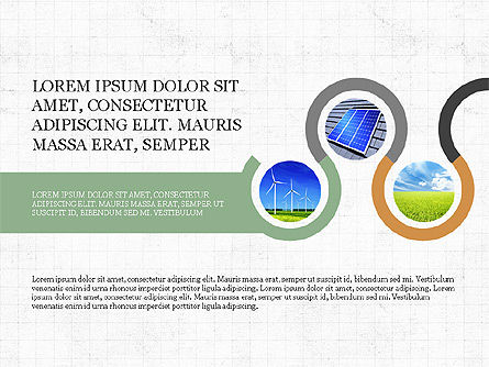 Concept de présentation du flux de processus écologique, Diapositive 2, 03899, Schémas de procédés — PoweredTemplate.com