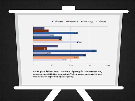 Informe con el concepto de personajes, Diapositiva 14, 03900, Diagramas basados en datos — PoweredTemplate.com