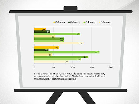 Report with Characters Concept, Slide 6, 03900, Data Driven Diagrams and Charts — PoweredTemplate.com
