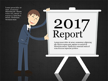Report with Characters Concept, Slide 9, 03900, Data Driven Diagrams and Charts — PoweredTemplate.com
