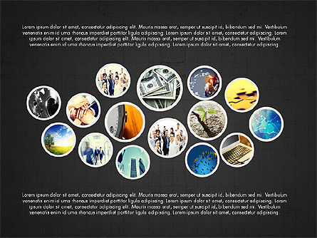 Tableau de présentation des tableaux d'organisation organique, Diapositive 9, 03907, Graphiques organisationnels — PoweredTemplate.com