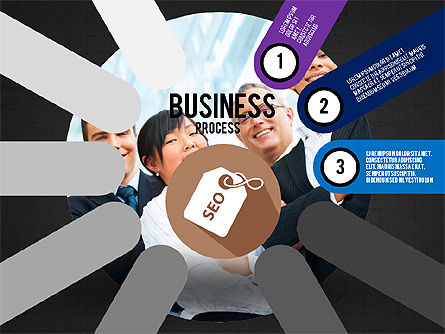 Business Process Stages Presentation Concept, Slide 13, 03910, Stage Diagrams — PoweredTemplate.com