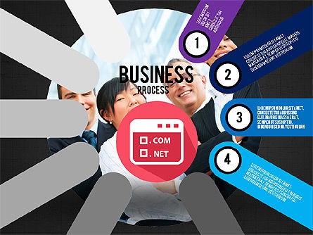 Business Process Stages Presentation Concept, Slide 14, 03910, Stage Diagrams — PoweredTemplate.com