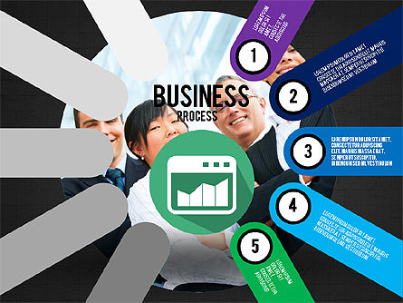 Business Process Stages Presentation Concept, Slide 15, 03910, Stage Diagrams — PoweredTemplate.com