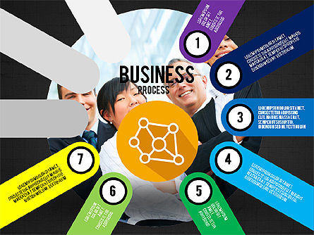 Business Process Stages Presentation Concept, Slide 17, 03910, Stage Diagrams — PoweredTemplate.com