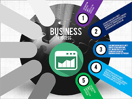 Business Process Stages Presentation Concept, Slide 5, 03910, Stage Diagrams — PoweredTemplate.com