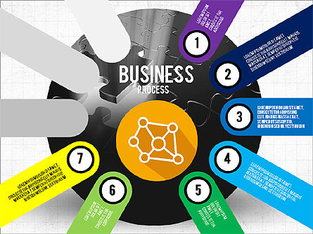 Business Process Stages Presentation Concept, Slide 7, 03910, Stage Diagrams — PoweredTemplate.com