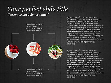 Cooking Ingredients Presentation Concept, Slide 11, 03911, Organizational Charts — PoweredTemplate.com