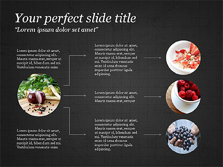 Cooking Ingredients Presentation Concept, Slide 14, 03911, Organizational Charts — PoweredTemplate.com