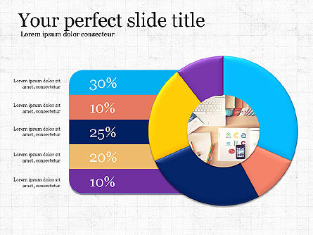 Opties en infographics, PowerPoint-sjabloon, 03913, Infographics — PoweredTemplate.com