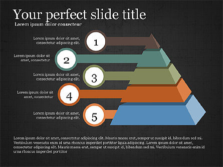 Colección de diagramas de formas y escenarios, Diapositiva 12, 03914, Diagramas de la etapa — PoweredTemplate.com