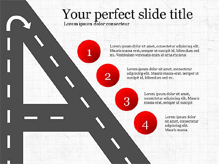 Diagramas de presentación de viajes por carretera, Diapositiva 2, 03916, Infografías — PoweredTemplate.com