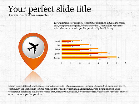 Road diagramas de apresentação de viagens, Deslizar 3, 03916, Infográficos — PoweredTemplate.com