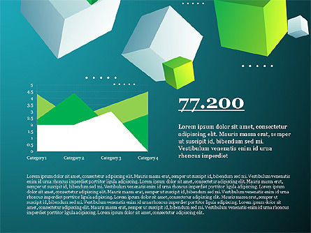 Presentatie dek met blokjes op de achtergrond, Dia 11, 03917, Datagestuurde Diagrammen — PoweredTemplate.com