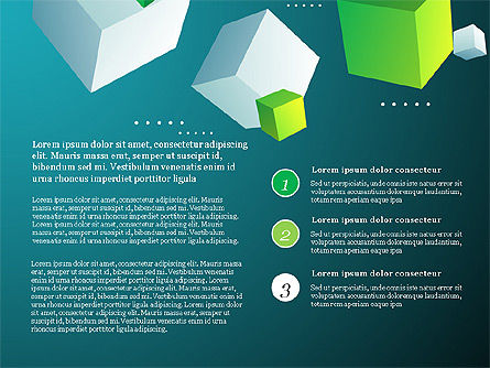 Presentation Deck with Cubes on Background, Slide 12, 03917, Data Driven Diagrams and Charts — PoweredTemplate.com