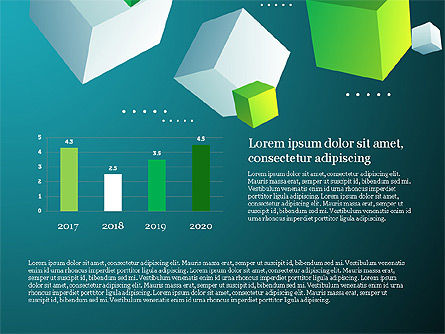 Cubierta de la presentación con los cubos en fondo, Diapositiva 14, 03917, Diagramas basados en datos — PoweredTemplate.com
