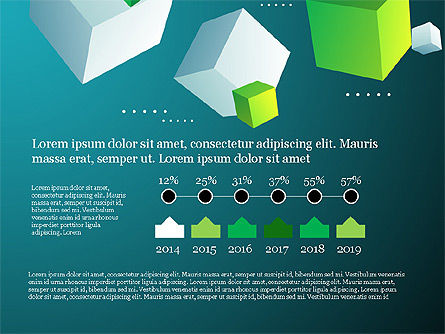Presentation Deck with Cubes on Background, Slide 15, 03917, Data Driven Diagrams and Charts — PoweredTemplate.com
