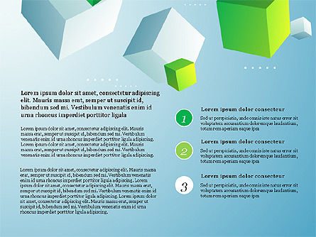 Presentation Deck with Cubes on Background, Slide 4, 03917, Data Driven Diagrams and Charts — PoweredTemplate.com